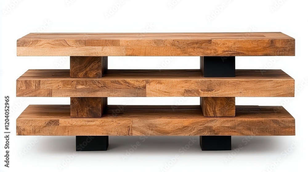 Attractive wooden console table with modern design and sturdy black legs for stylish home decor solutions Attractive wooden console table with modern design and sturdy black legs for stylish home decor solutions