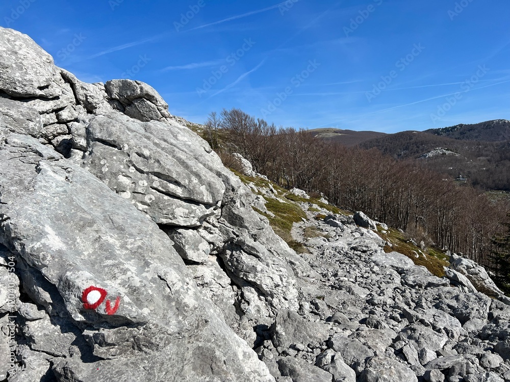 Premuzic hiking trail or Premuzic Trail - Velebit Nature Park, Croatia or Premuzic-Wanderweg or Premuzic's Trail (Pješački planinarski put Premužićeva staza - Park prirode Velebit, Hrvatska) Premuzic hiking trail or Premuzic Trail - Velebit Nature Park, Croatia or Premuzic-Wanderweg or Premuzic's Trail (Pješački planinarski put Premužićeva staza - Park prirode Velebit, Hrvatska)
