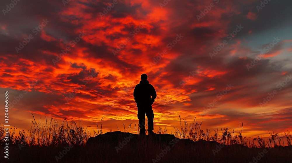 A poet standing under a glowing sky their w(3) A poet standing under a glowing sky their w(3)
