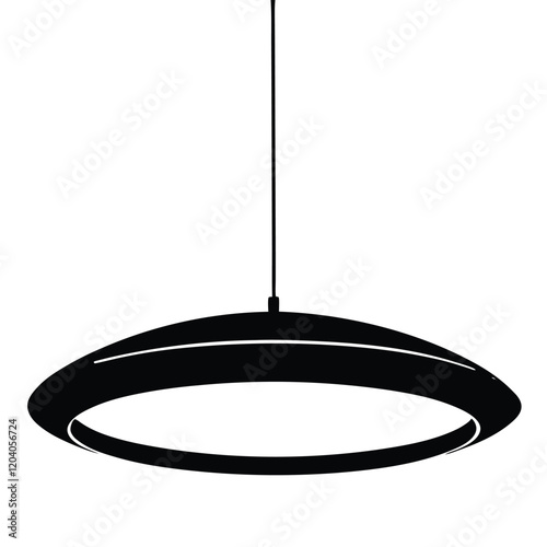 Hanging lights on a white background