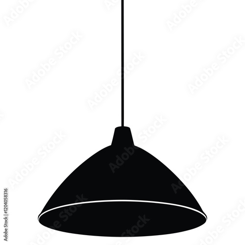 Hanging lights on a white background