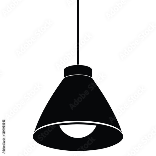 Hanging lights on a white background