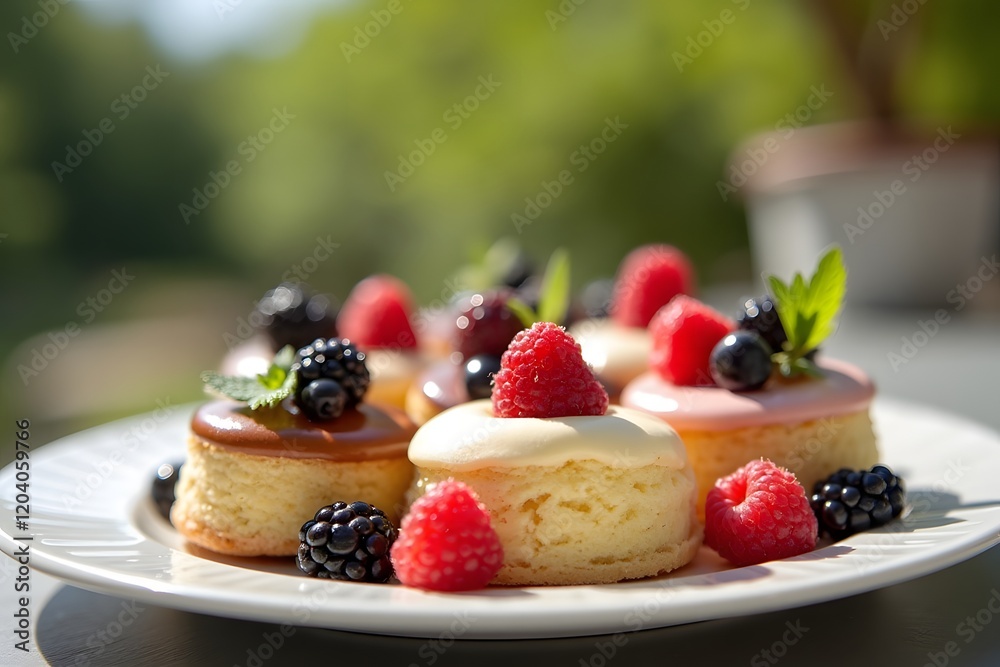 cakes with berries cakes with berries