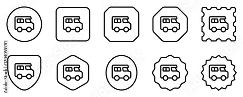 Editable recreational vehicle vector icon. Vehicles, transportation, travel. Part of a big icon set family. Perfect for web and app interfaces, presentations, infographics, etc