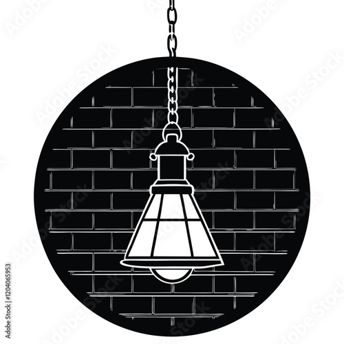 Hanging lights on a white background