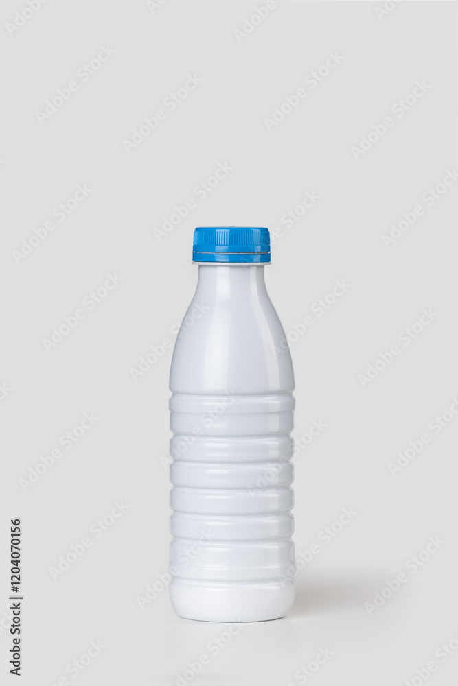 Bottle milk isolated on white background, Mockup, front view 500ml Bottle milk isolated on white background, Mockup, front view 500ml