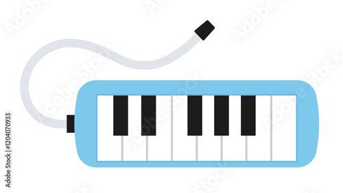 かわいい鍵盤ハーモニカのイラスト