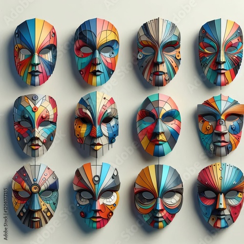 Geometric Abstract Masks