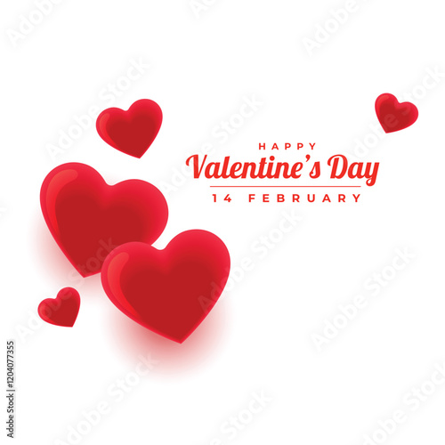 Simple happy valentines day celebration design