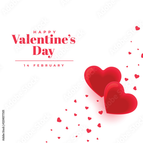 Simple happy valentines day celebration design