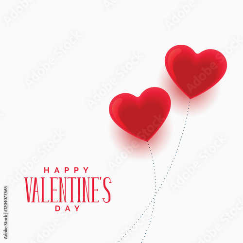 Simple happy valentines day celebration design