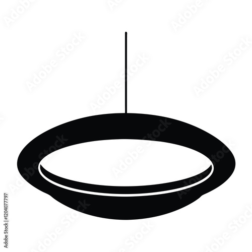 Hanging lights on a white background