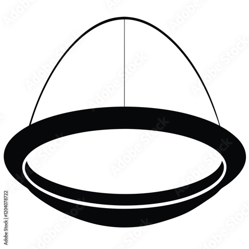 Hanging lights on a white background