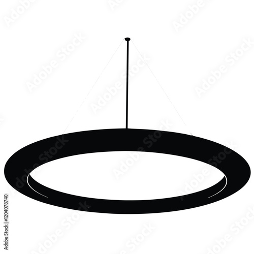 Hanging lights on a white background