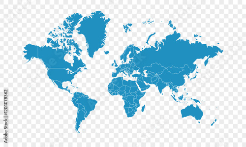 world map image alpha-04, world map vector image, modern world map, Illustration, eps 10, worldwide, all continents, all countries world wide project.