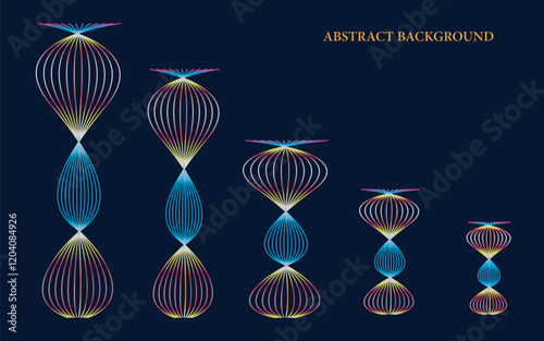 Vectorized abstract background for wallpaper, poster, banner, festoon.
