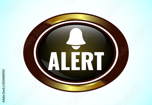 Alert button design illustration. Suitable for mobile app, and website UI design.