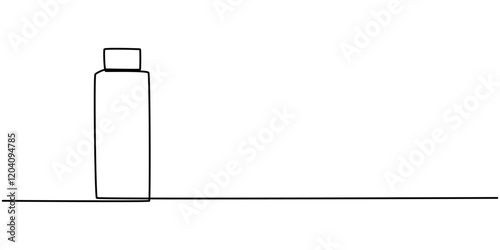 Flash drive line continuous drawing vector. One line Flash drive vector background. Flash drive linear icon. Continuous outline of a Flash drive, Continuous line drawing USB Flash Drive icon vector. 
