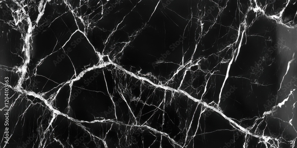 Elegant black marble with white veins texture Elegant black marble with white veins texture