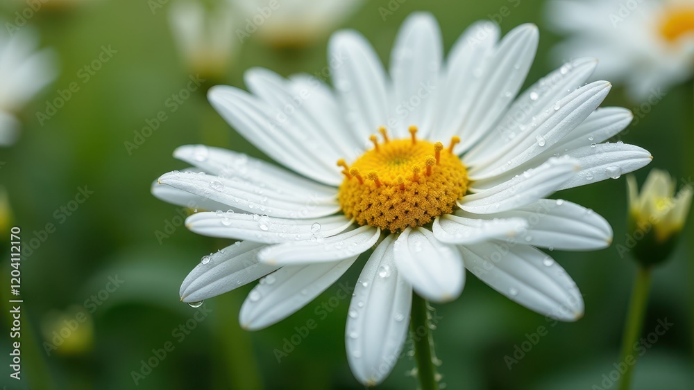 Beautiful Daisy Flower in Morning Sun With Dew-Drops
Beautiful Daisy Flower in Morning Sun With Dew-Drops