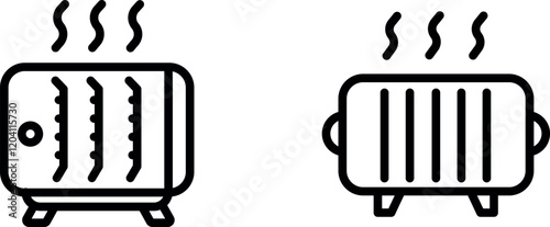 "Heater Icon - Symbolizing Warmth, Comfort, and Home Heating Solutions"