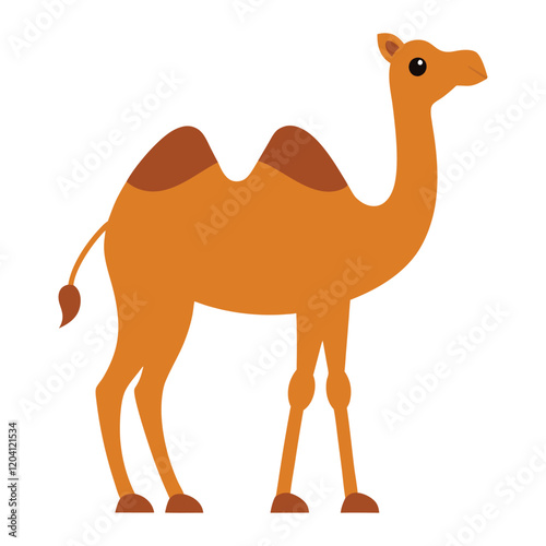 Dromedary camel vector illustration 