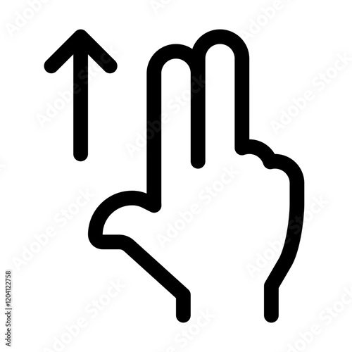 Two-finger swipe-up