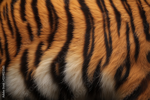 Yellow and black tiger and cat fur pattern surface background and texture