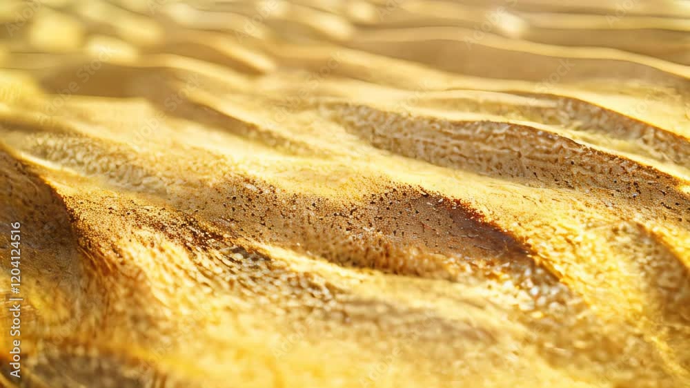 Golden Sands Glimmering Under the Sun in a Serene Desert Landscape Golden Sands Glimmering Under the Sun in a Serene Desert Landscape