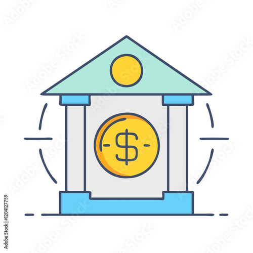 bank icon, bank vector illustration-simple illustration of bank, perfect for bank logos and icons