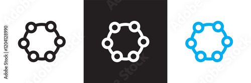 Complexity icon. Complexity icon for templates. isolated on white and black background. vector illustration. EPS 10