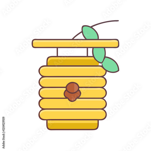 bee hive icon, bee hive vector illustration-simple illustration of bee hive, perfect for bee hive logos and icons