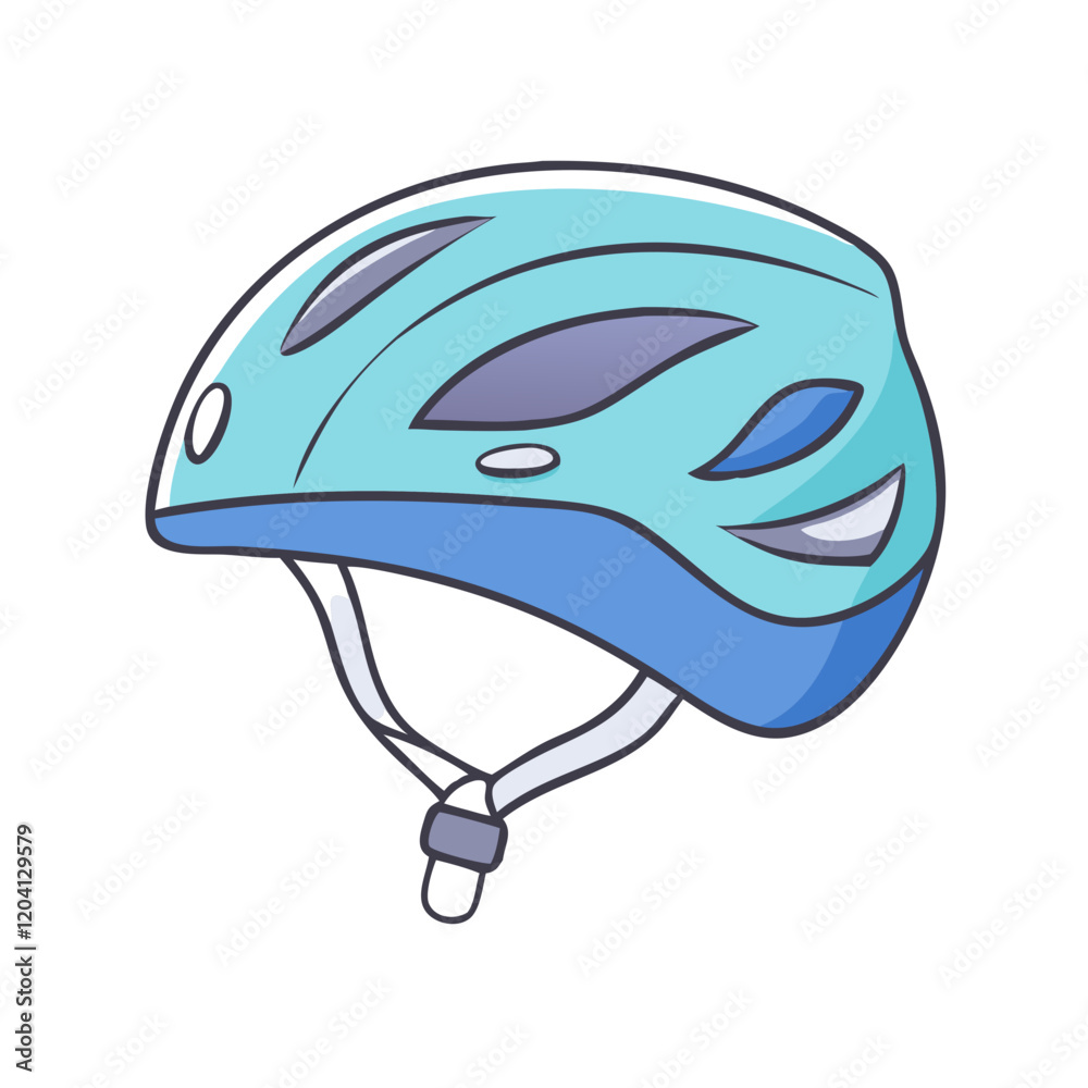 Fototapeta premium biking helmet icon, biking helmet vector illustration-simple illustration of biking helmet, perfect for biking helmet logos and icons
