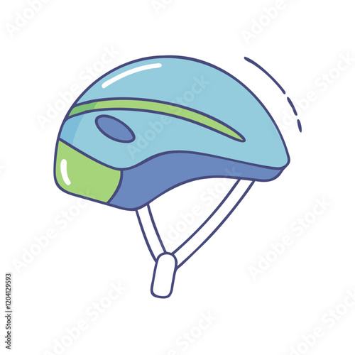 biking helmet icon, biking helmet vector illustration-simple illustration of biking helmet, perfect for biking helmet logos and icons photo