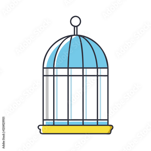 bird cage icon, bird cage vector illustration-simple illustration of bird cage, perfect for bird cage logos and icons