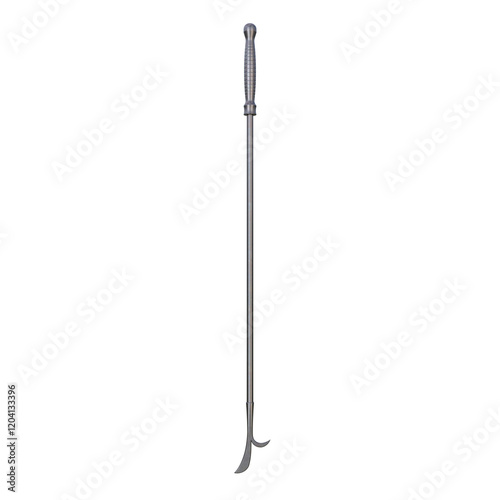 Tableau sur toile Fire Poker isolated on white