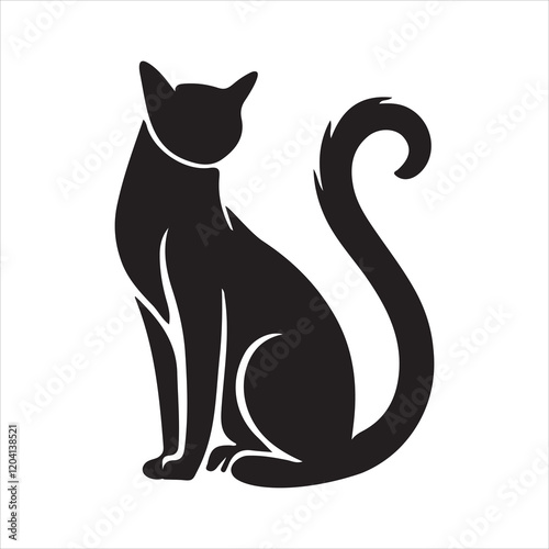 Wallpaper Mural Cat Silhouette Clipart Torontodigital.ca