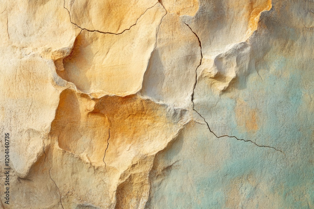 Close-up of a textured rock face with cracks and variations in color, showing weathered patterns and geological formations. Close-up of a textured rock face with cracks and variations in color, showing weathered patterns and geological formations.