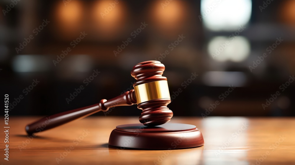 Law and justice. Wooden judge gavel, close-up view. Law and justice. Wooden judge gavel, close-up view.