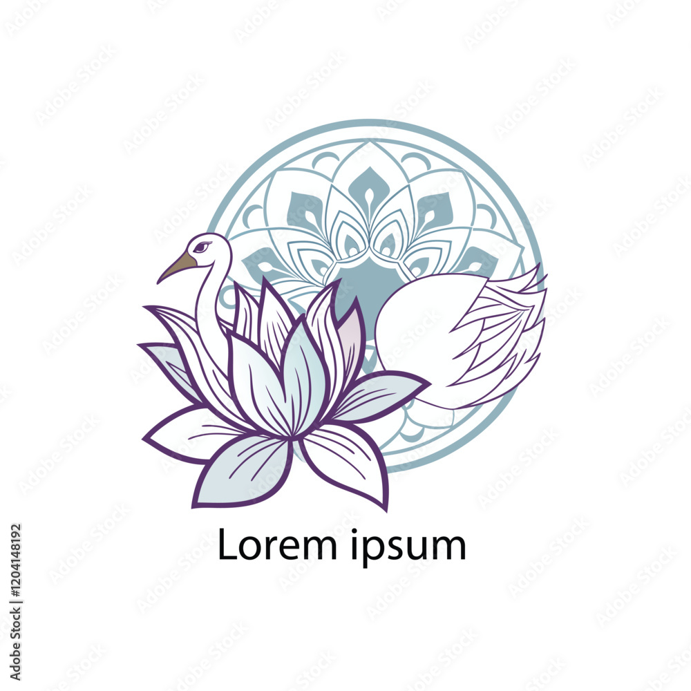Fototapeta premium A meditation logo 