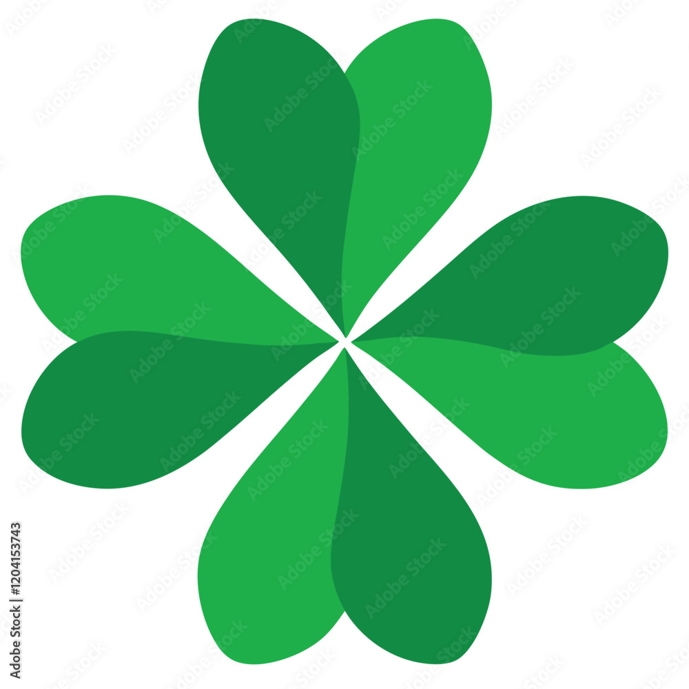 Simple four-leaf clover graphic design Simple four-leaf clover graphic design