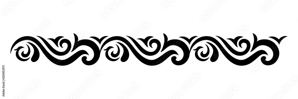 Fototapeta premium antique baroque border border element