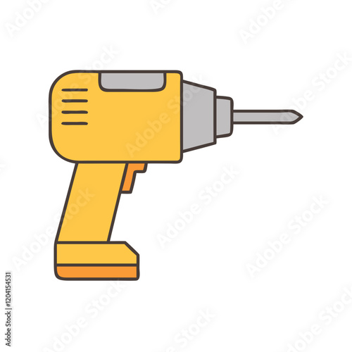 drill icon, drill vector illustration-simple illustration of drill, perfect for drill logos and icons photo