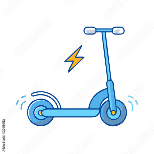 electric scooter icon, electric scooter vector illustration-simple illustration of electric scooter, perfect for electric scooter logos and icons