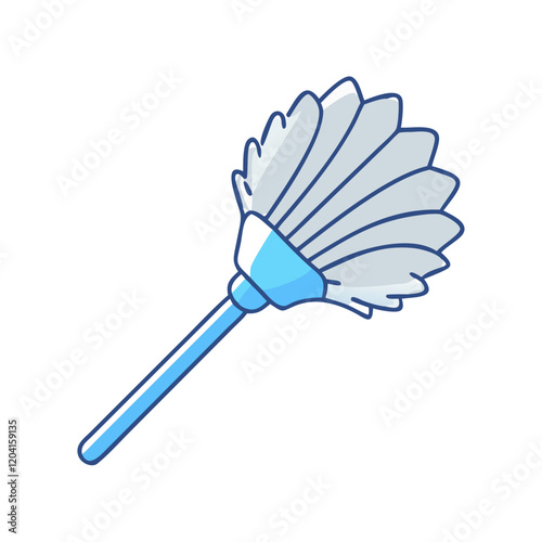 feather duster icon, feather duster vector illustration-simple illustration of feather duster, perfect for feather duster logos and icons