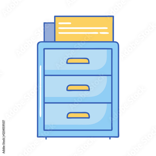 filing cabinet icon, filing cabinet vector illustration-simple illustration of filing cabinet, perfect for filing cabinet logos and icons