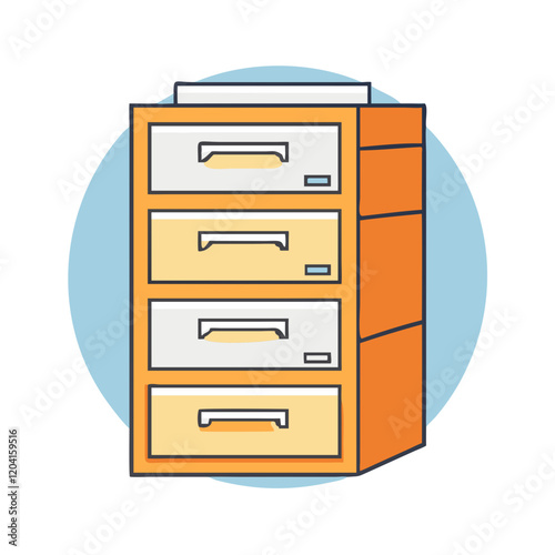 filing cabinet icon, filing cabinet vector illustration-simple illustration of filing cabinet, perfect for filing cabinet logos and icons
