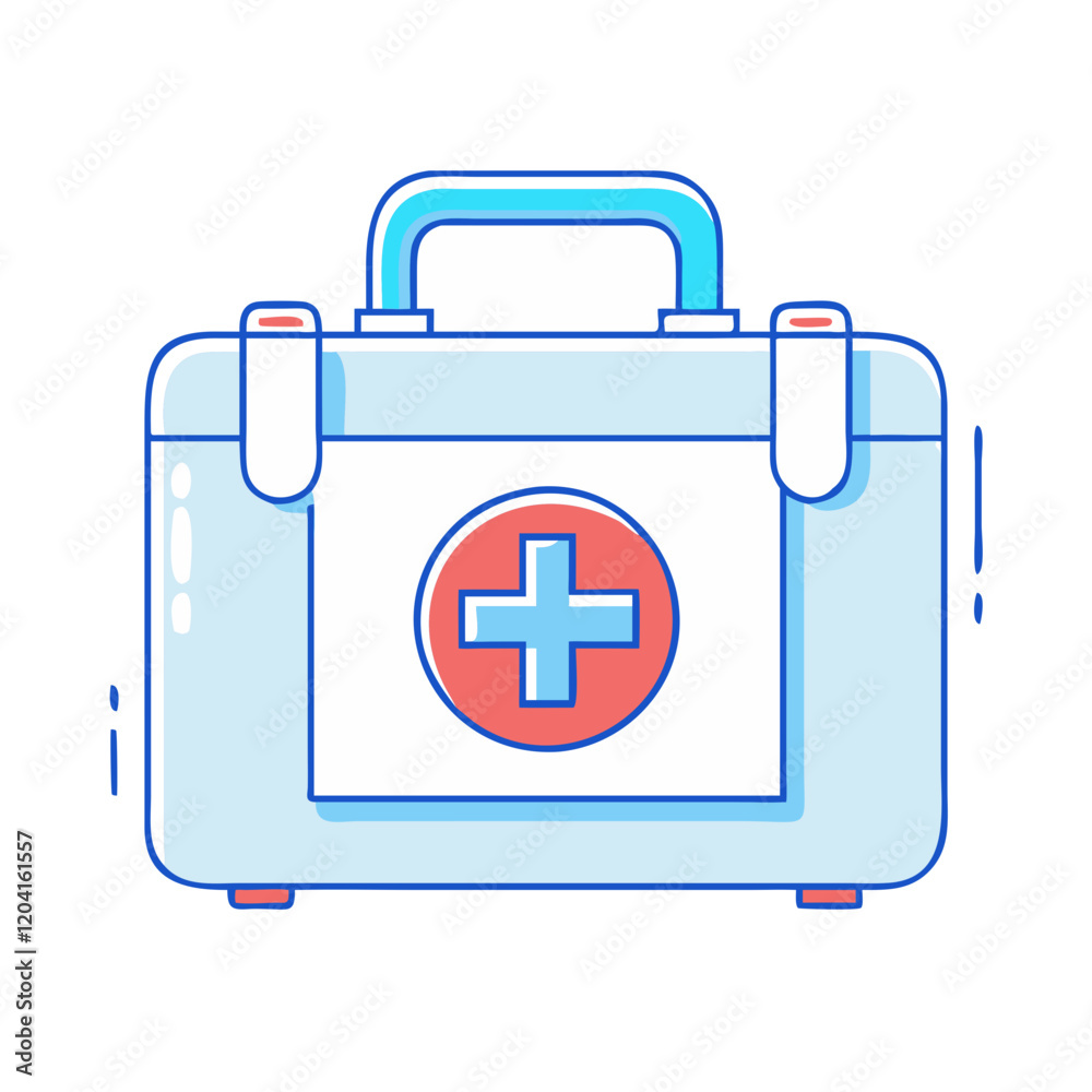 Fototapeta premium first aid kit icon, first aid kit vector illustration-simple illustration of first aid kit, perfect for first aid kit logos and icons