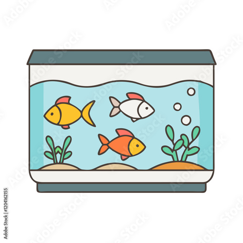 fish tank icon, fish tank vector illustration-simple illustration of fish tank, perfect for fish tank logos and icons