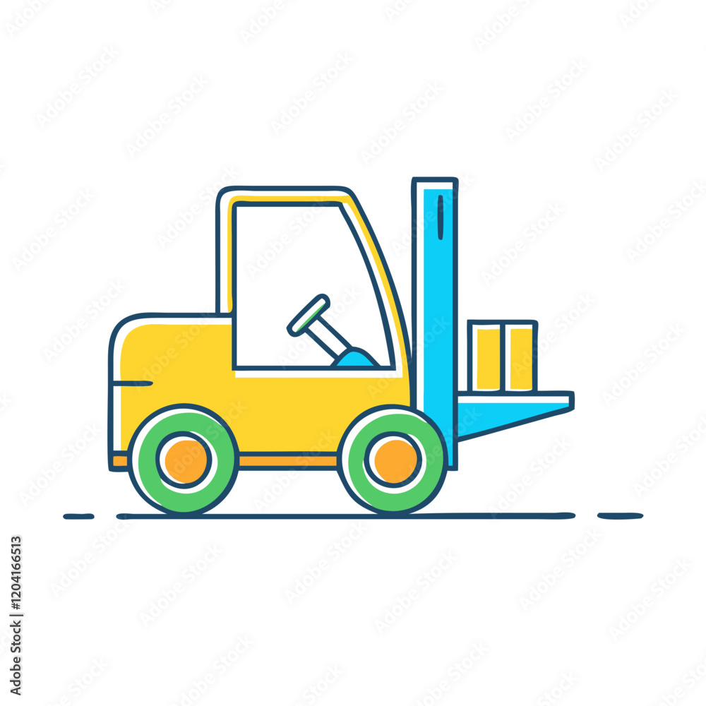 forklift icon, forklift vector illustration-simple illustration of forklift, perfect for forklift logos and icons forklift icon, forklift vector illustration-simple illustration of forklift, perfect for forklift logos and icons